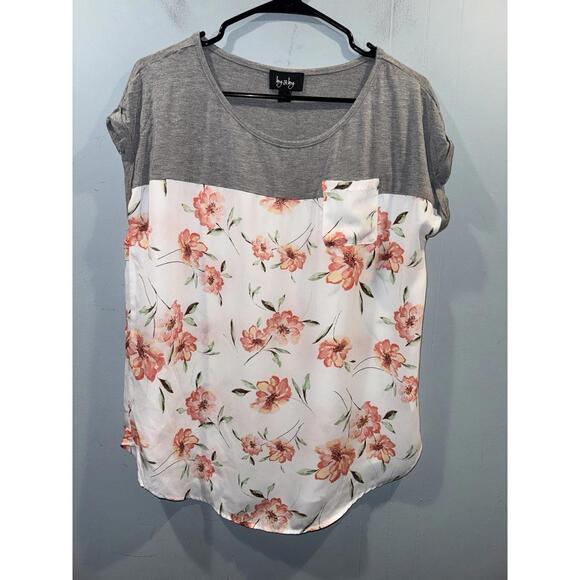 Womens By & By Floral Blouse Size Large Multicolor - Picture 1 of 3